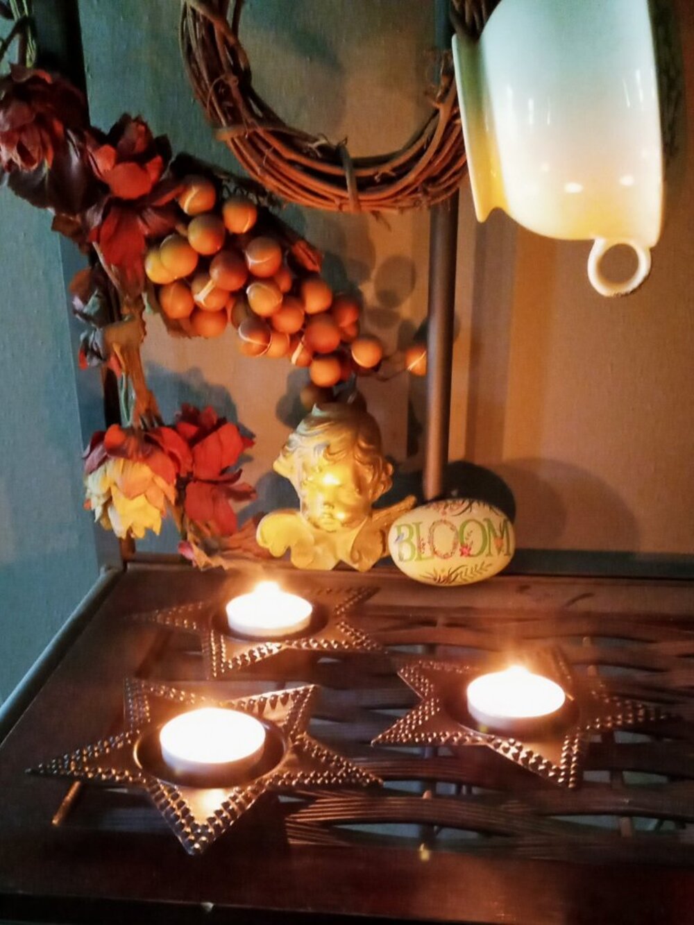 4 Antique Black Metal Star Tealight Holders Home Decor-Excellent Condition! - Picture 10 of 11